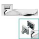 DUNA handle/rose 019 set.WC 233NT, polished chrome