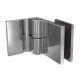 Shower door hinge ELENA - wall/glass 90°, opening inwards, brass bright chrome-plated, LEFT