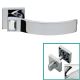 ELIOS handle set with roses 019 WC 233NT, matt chrome/crystals