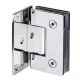 Hinge for glass doors IN.05.306.P, wall/glass, stainless steel polished