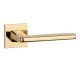 ERBA handle/rose set BAC, square rose, 7mm, gold-tone PVD polished