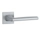 ERBA handle/rose set BAC, square rose, 7mm, chrome-plated satin