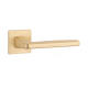 ERBA handle/rose set BAC, square rose, 7mm, gold-tone, satin