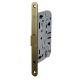 Mortise lock AGB EVO with PVC latch, BB 50/90/18mm, face plate bronze tone