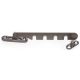 Window ventilation restrictor with pin, dark brown F34