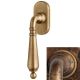FLORENZIA window handle, aged brass