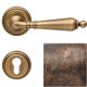 FLORENZIA handle/rose 011 set.PZ, aged brass