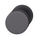 2329 door knob, fastening on opposite side, black RAL 9005