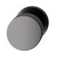 Door knob 0829 05, screw-on from one side, aluminum anodized S8 black