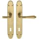 GINEVRA handle/backplate set.BB/72, rustic brass (1M)