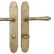 GINEVRA handle/backplate set.WC/78,rustic brass (1M)