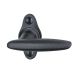 Window handle 4001 1/2, L-shape, Ferro-Style in anthracite