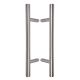 Pair of pull handles HARKO INOX obliquely tilted, 32x600mm/800mm, stainless steel