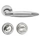 HAVANA handle set with roses 102 WC 233NT, polished chrome