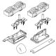 HAWA-Junior 250/A sliding door fitting for 1 leaf, without track