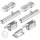 HAWA-Junior 80/B sliding door fitting for 1 leaf, without track