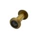 RING 14 door viewer with cap, door thickness 40-75mm, D14, polished unlacquered brass
