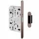 IN.20.877 Magnetic lock BB90/50 with strike plate, Italian standard, chocolate PVD (TCH)