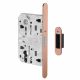 IN.20.875 Magnetic lock PZ85/50 with strike plate, Italian standard, copper PVD (TCO)