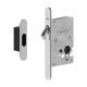 Lock and strike plate for sliding doors, WC 8/50mm, stainless steel