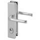 8752 JUNO Security backplate set handle/handle, with cylinder protection, PZ 92mm, alum.F1 (new technical drawing)