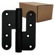 RD25 hinge 100x86 with Teflon bearing, stainless steel painted black, left - PACK of 120 pc.