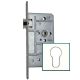 Mortise lock 1133-1/2-PZW 55/72-20 SOFT, white, RH