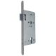 154 1/2-PZ mortise lock 65/92, faceplate 20 mm, rounded, titanium, left