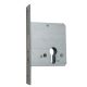 Auxiliary lock 211-PZ with strike plate, D55-20, rectangular front side, laquered titanium tone