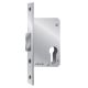 205-PZ auxiliary lock D45, rectangular front side, 20 mm, titanium tone