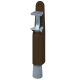Doorstop, steel varnished in dark brown tone