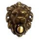 Doorbell button LION, bronzed brass matt