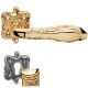 LIBERTY handle/rose 091 set. PZ,gold plated