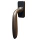 Window handle BANANE 1901/R, brass dark aged