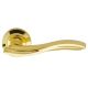 MARINA handle set with roses 102 BAC, polished brass