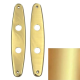 Door backplate WC/78 mm, brass matt
