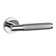 AT MOLINIA BAC handle set with round roses, chrome-plated, polished