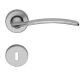 PIUMA handle set with roses 101 BB, brass satin chrome