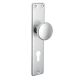 Door knob K7 fixed, on long backplate 337Z PZ/72/8mm, aluminum natural F1