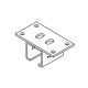 HAWA PORTA 300 soffit suspension bracket, for 058.3002, every 500 mm, steel zinc-plated