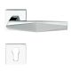 PRISMA handle/rose 019 set. PZ, chrome + matt chrome