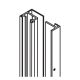 Wall profile set for wall mounting, 2500mm, stainless steel look [22145]