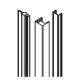 Vertical sealing profile (set) set for fixed glass with glass distance 20-22 mm, 3500mm, anodized [20651]