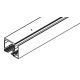 PUROLINO PLUS 80 top track set for ceiling mounting, 2500 mm, anodized