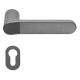 QUID ZINCRAL handles with oval PZ roses, satin anthracite