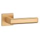RAFLESIA handle/rose set BAC, square rose, 7mm, gold-tone matt
