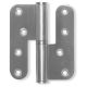 RD25 hinge 100x86 with ball bearing, st.steel, right
