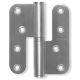 RD25 hinge 100x86 with teflon bearing, st. steel, right - PACK of 120 pc.
