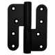 RD25 hinge 100x86 with teflon bearing, stainless steel black, left