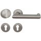 RIVA 136 FS WE fire safety door handle set with roses PZ and door knob K7, 9mm, class 4, stainless steel